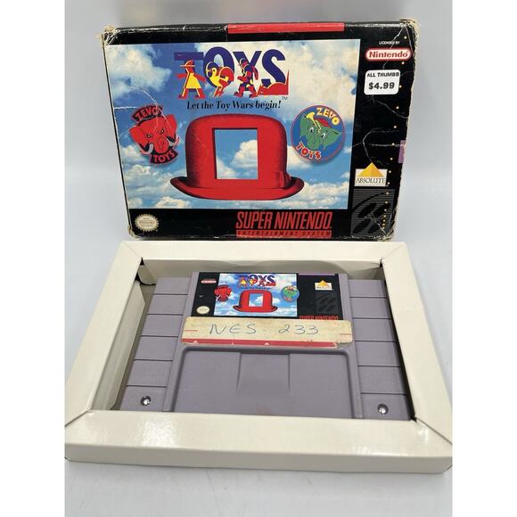 Toys (SNES, 1993) With Box Authentic - Picture 2 of 15